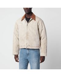 Balenciaga - Vintage-Effect Cotton Zip-Up Jacket - Lyst