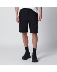 Stone Island - Cotton Canvas Cargo Bermuda Shorts - Lyst