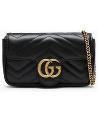 Gucci gg Marmont Super Mini Bag - Black
