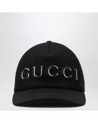Gucci - Baseballkappe Aus Wolle Mit Stickerei, Grösse - Lyst