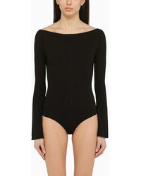 Courreges - Body in viscosa con cut-out - Lyst