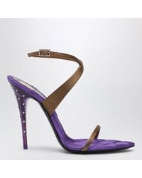 Saint Laurent - Cognac-Colored Ivresse Sandals - Lyst