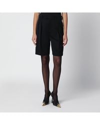 Saint Laurent - Tailored Wool Bermuda Shorts - Lyst