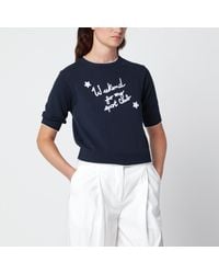 Weekend by Maxmara - Boxy Denim Cotton Shirt - Lyst