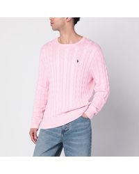 Polo Ralph Lauren - Maglione in cotone a trecce - Lyst