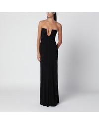Christopher Esber - Arced Palm Viscose Strapless Dress - Lyst