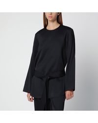 TOTEME - Heavy Satin Tunic With Belt - Lyst
