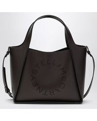 Stella McCartney - Chocolate Vegan Leather Shoulder Tote Bag - Lyst
