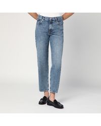 FRAME - Washed-Effect Jeans Recycled Material - Lyst