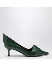 Prada - Dark Leather Pumps - Lyst