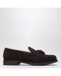 BERWICK  1707 - Suede Loafers With Tassels - Lyst