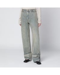 Entire studios - Wide Leg Jeans With Washed Effect - Lyst