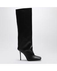 The Attico - Hoher Schwarzer Stiefel Sienna Aus Leder - Lyst