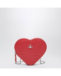 Vivienne Westwood - Heart Embossed Croc Shoulder Bag - Lyst