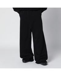 Entire studios - Black Wide-leg Cotton Jogging Trousers - Lyst