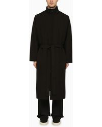 Fear Of God - Wool Trench Coat With High Collar - Lyst
