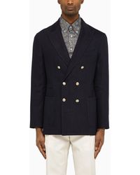 Brunello Cucinelli - Double Breasted Jacket - Lyst