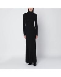Alaïa - Dress With Back Draping - Lyst