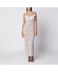 Alessandra Rich - Lace Slip Dress - Lyst
