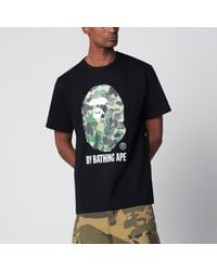 A Bathing Ape - T-Shirt With Camouflage Print - Lyst
