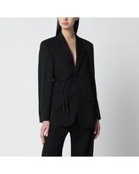 Balenciaga - Jacket With Side Tie - Lyst