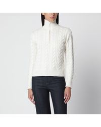 Max Mara - Pullover Mxmlibero Weiß Aus Kaschmir - Lyst