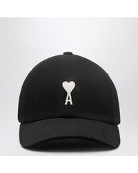 Ami Paris - Cappello Da Baseball Ami De Coeur Nero - Lyst
