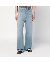 Valentino - Light Jeans With Washed Effect - Lyst