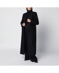 Harris Wharf London - Long Double-Breasted Wool Coat - Lyst