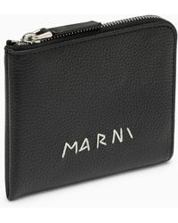 Marni - Zipped Wallet With Logo - Lyst
