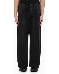 Balenciaga - Dark Denim Oversized baggy Jeans - Lyst
