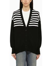 Givenchy - Striped Wool-Blend Cardigan - Lyst