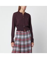 Vivienne Westwood - Dark Cropped Bea Cardigan - Lyst
