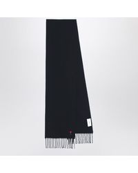Ami Paris - Schwarzer Schal Ami De Coeur Aus Wolle - Lyst