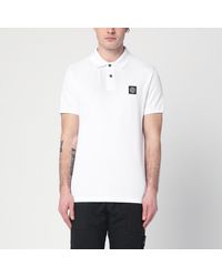 Stone Island - Cotton Polo Shirt With Logo Patch - Lyst