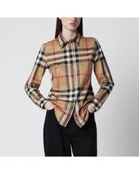 Burberry - Slim-Fit Cotton Twill Check Shirt - Lyst