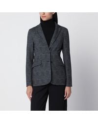 Harris Wharf London - Single-Breasted Prince Of Wales Check Jacket - Lyst