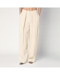 Stella McCartney - Wide Butter-Coloured Pants - Lyst