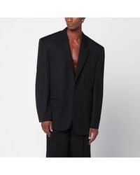 Balenciaga - Single-breasted Jacket In Wool - Lyst