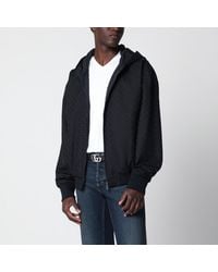 Gucci - Ultramarine Gg Cotton Canvas Zip Hooded Jacket - Lyst