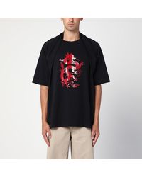 Martine Rose - T-shirt over nera celebration con stampa - Lyst
