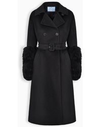 Prada Cappotto doppiopetto nero