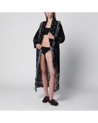 Alanui - Langer Bandana-Jacquard-Cardigan - Lyst