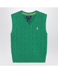 Polo Ralph Lauren - Cable-Knit Cotton Vest - Lyst