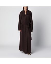 ANDAMANE - Vika Dark Mohair Maxi Cardigan - Lyst