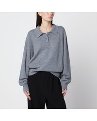 Almada Label - Gine Wool And Cashmere Polo Sweater - Lyst