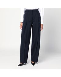Thelatest - Midnight Wool Blend Trousers - Lyst