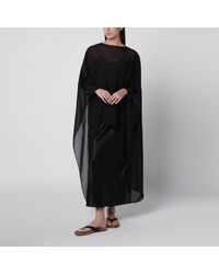 Almada Label - Char Silk Chiffon Cape - Lyst