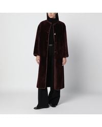 Arma - Mahogany Rilana Reversible Leather Coat - Lyst