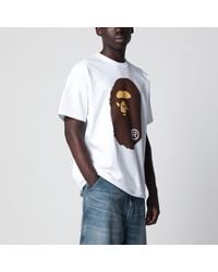 A Bathing Ape - T-Shirt With Logo Print - Lyst